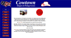 Desktop Screenshot of cowtownsleepers.com