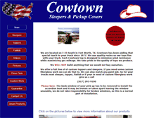 Tablet Screenshot of cowtownsleepers.com